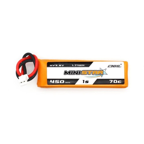 CNHL LiPo 1S 450mAh 3.8V HV 70C PH 2.0 MiniStar