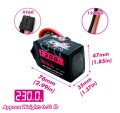 CNHL LiPo 6S 1300mAh 22.2V 100C XT60 Black Series