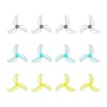 Gemfan 1611 3-Blade Propellers (1.5mm Shaft) - Transparent Grey