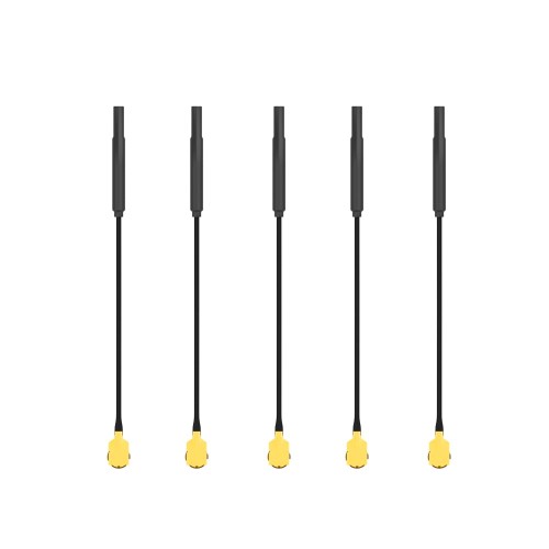 5pcs Flywoo 5.8G Light 5.8G 3dBi Brass Antenna UFL for VTX - 60mm