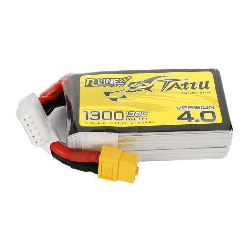 Tattu R-Line V4.0 4S 1300mAh 14.8V 130C XT60 - 1