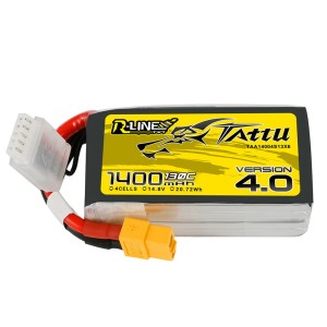 Tattu R-Line V4.0 4S 1400mAh 14.8V 130C XT60