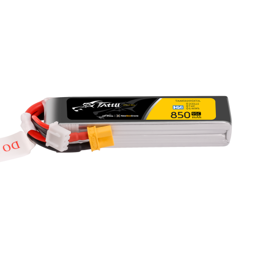 Tattu 2s 850mAh 7.6V HV 95C XT30 Long-Pack - 1