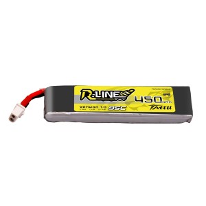 Tattu R-Line 1S 450mAh 3.8V 95C BT2.0 (4 pack)