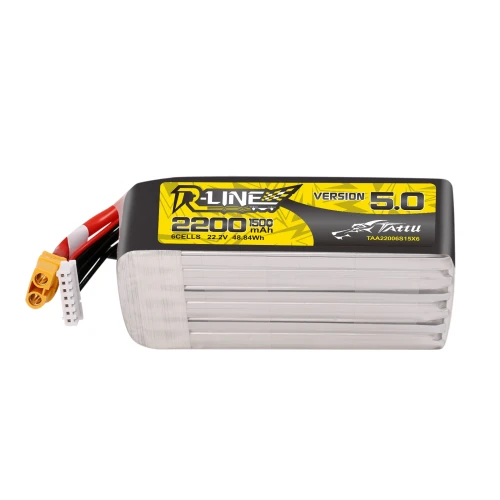 Tattu R-Line V5.0 6S 2200mAh 22.2V 150C XT60 - 1