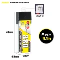 GNB LiPo 1S 380mAh 3.8V HV 90C PH 2.0 plastic head