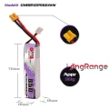 GNB LiPo 2S 850mAh 7.6V HV 60C XT30 long type