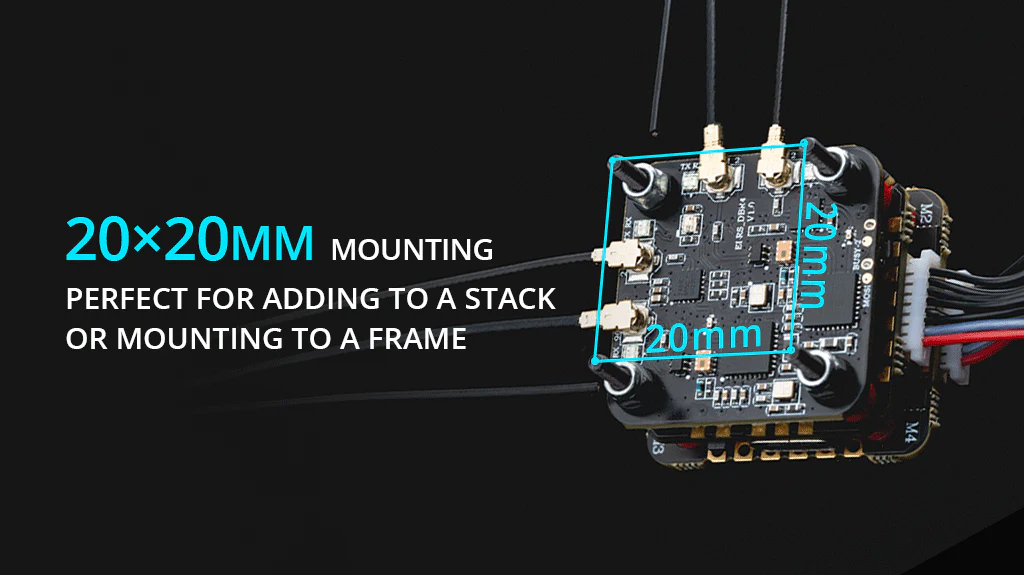 DBR4 Dual Band Xross Gemini ExpressLRS Receiver