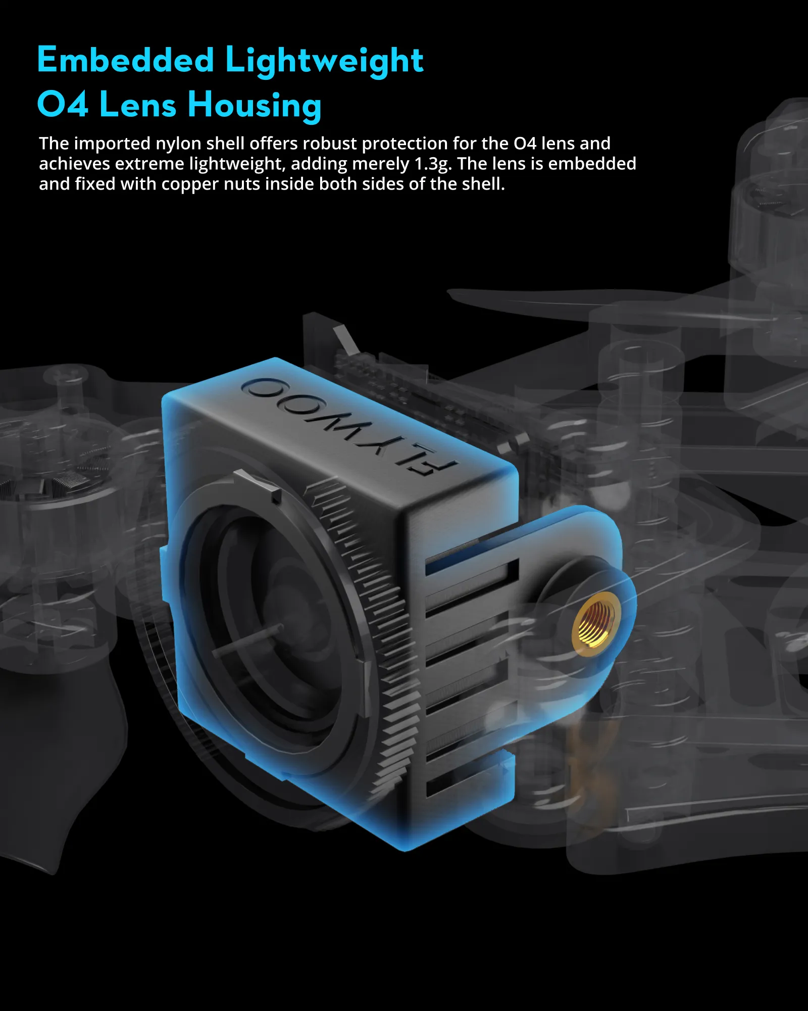 Flywoo O4 Camera Shell