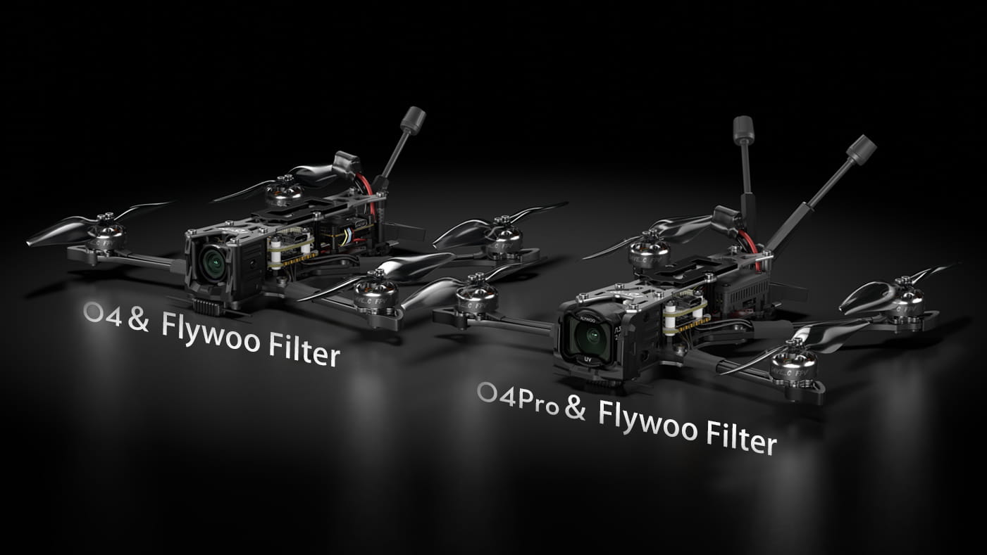 Filtry Flywoo DJI O4 UV ND - widok ogólny