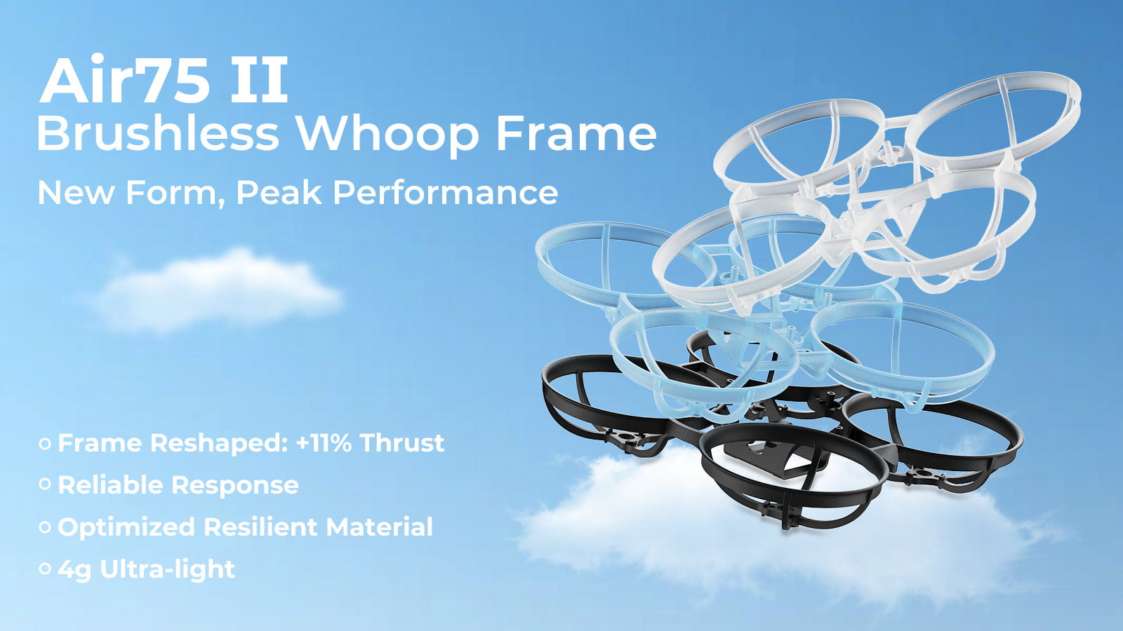 Air75 II Brushless Whoop Frame — nowa forma, maksymalna wydajność