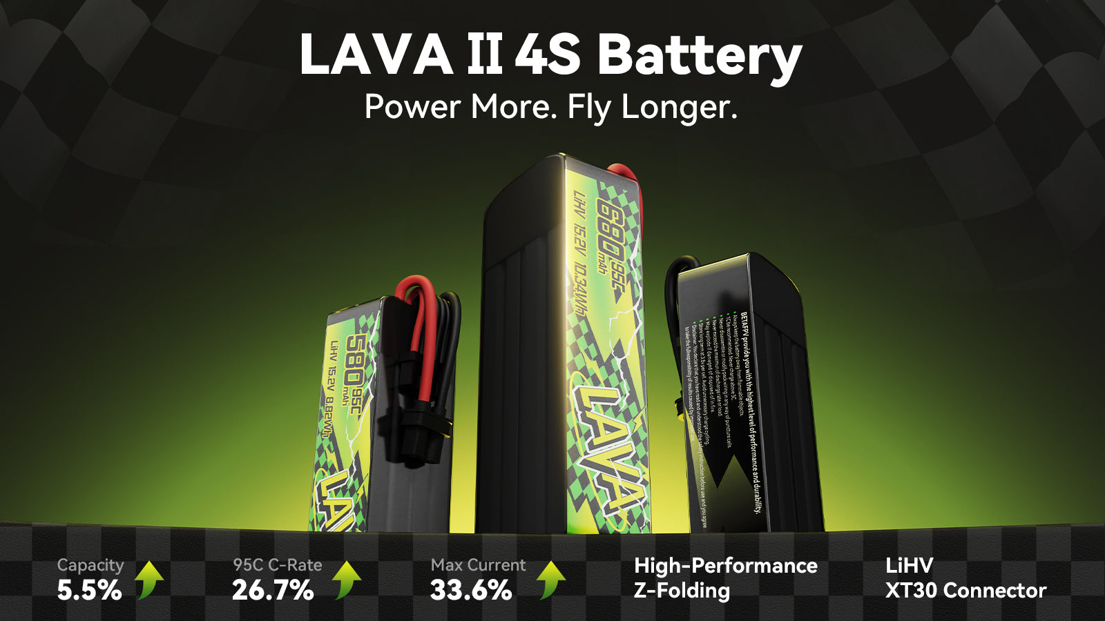LAVA II 4S Battery - Power More, Fly Longer