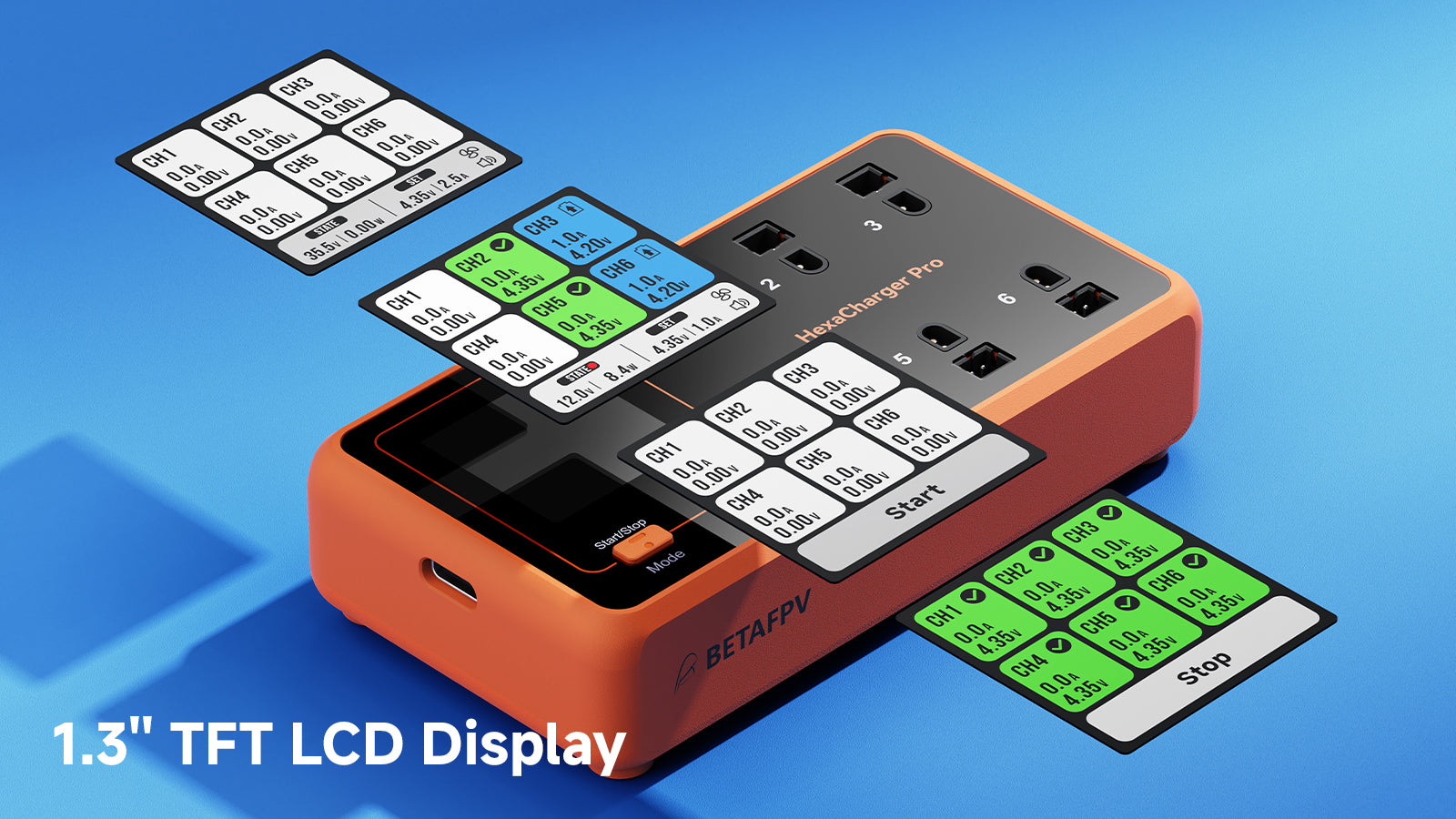 Wyświetlacz LCD HexaCharger 1S