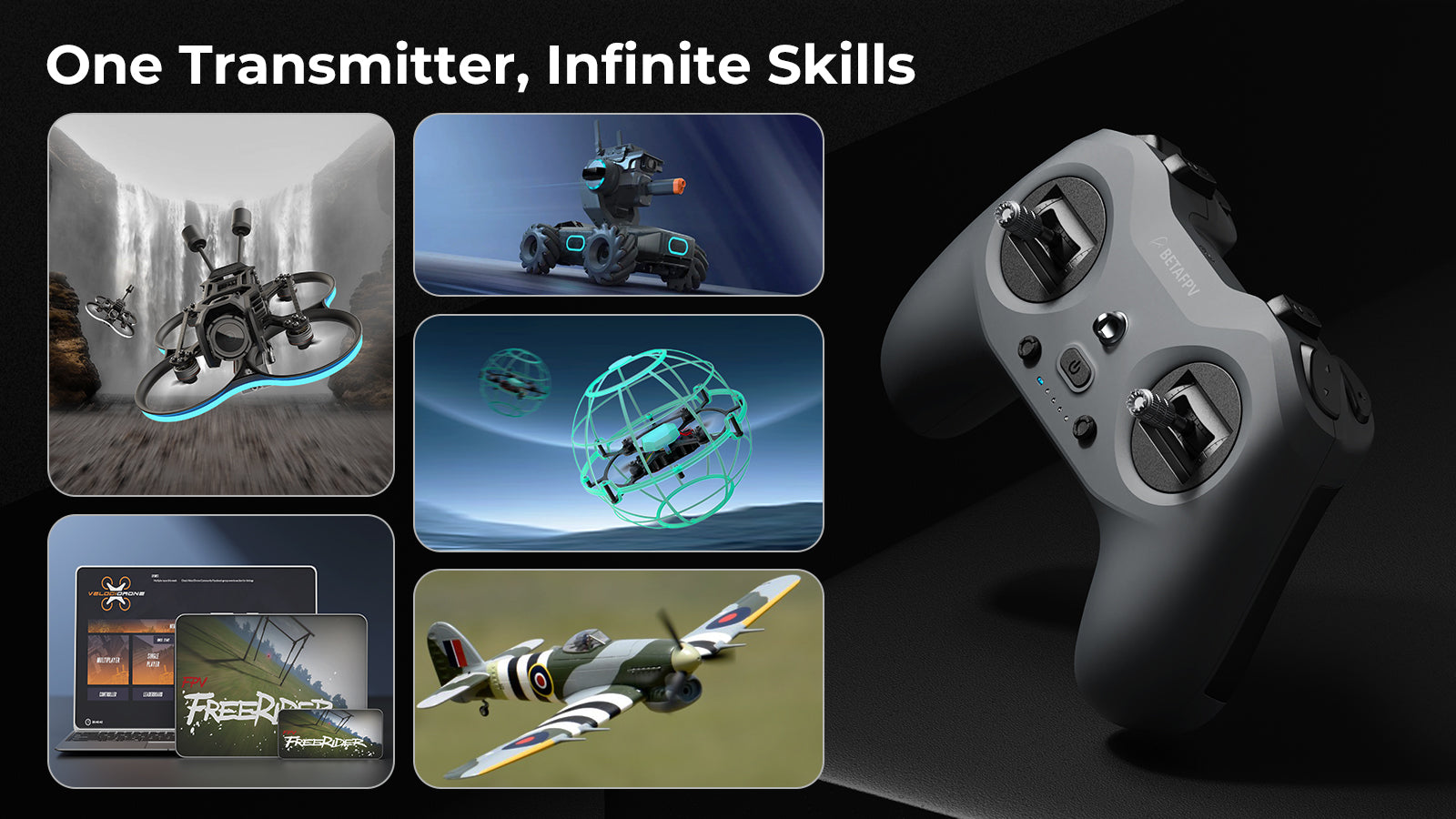 LiteRadio 4 - do sterowania dronami i robotami